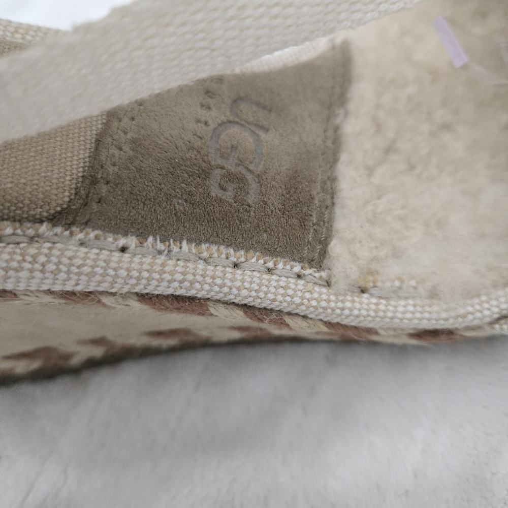 UGG Australia Wedge Gladiator Sandals‎ Sz 10 Beige Espadrilles Open Toe Coastal - Picture 6 of 12